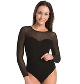 Bielizna nocna - Body damskie z siateczką Willow czarne, Teyli - miniaturka - grafika 1