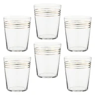 Szklanki - Zestaw szklanek 350 ml 6 sztuk FONTE GOLD - miniaturka - grafika 1