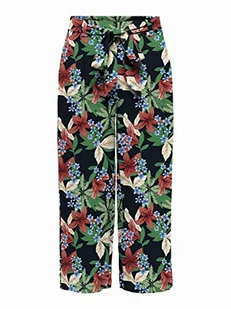 ONLY Damskie spodnie Onlnova Life Crop Pant AOP Ptm Palazzo, Tigerlily/Aop:353 Calypso, 36 - Spodnie damskie - miniaturka - grafika 1