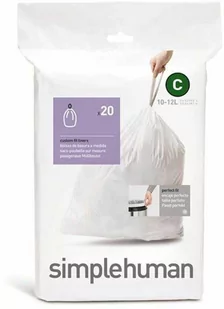Simplehuman Simplehuman Worki na śmieci C 10-12L 20 sztuk CW0162 - Dezynfekcja - miniaturka - grafika 1