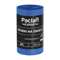 Worki na śmieci - Paclan Expert EXPERT ZAWIĄZYWANE WORKI NA ŚMIECI 60L 100SZT Zakupy dla domu i biura! 137800 - miniaturka - grafika 1