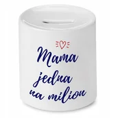 Skarbonki - SKARBONKA DLA MAMY MATKI MAMA JEDNA NA MILION z Nadrukiem ze Zdjęciem - miniaturka - grafika 1