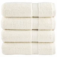 Ręczniki - vidaXL Ręczniki premium SOLUND, 4 szt., kremowe, 50x100 cm, 600 g/cm² - miniaturka - grafika 1
