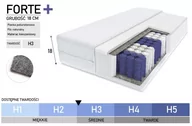 Materace - MATERAC KIESZENIOWY MODEL FORTE+ 180x200 - miniaturka - grafika 1