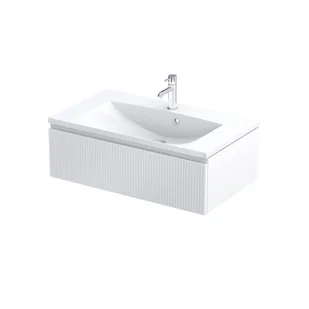 Szafka łazienkowa pod umywalkę Oristo Brylant 80 cm biały mat OR36-SD1S-80-2R - Szafki łazienkowe - miniaturka - grafika 1