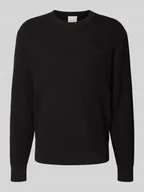 Swetry męskie - Sweter o kroju relaxed fit z efektem dzianiny model ‘Texture’ - miniaturka - grafika 1