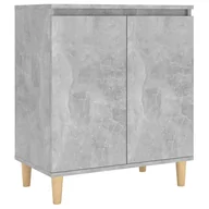 Szafki do salonu - vidaXL Szafka z nóżkami z drewna szarość betonu 60x35x70 cm 806071 - miniaturka - grafika 1
