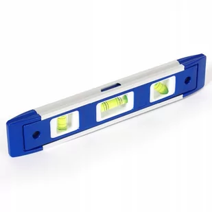 Poziomica Aluminiowa 240Mm 3 Libelki Magnetyczna - Poziomice, łaty, miary - miniaturka - grafika 1