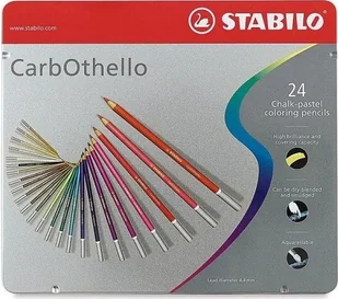 Stabilo STABILO CarbOthello, Multicolour, 24 pcs - Przybory szkolne - miniaturka - grafika 1
