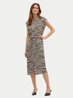 Sukienki - Vero Moda Sukienka koszulowa Mymilo 10282532 Beżowy Regular Fit - miniaturka - grafika 1