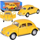 Samochody i pojazdy dla dzieci - Auto kolekcjonerskie Volkswagen Classical Beetle 1967 1:36 metalowe auto światło dźwięk ZA5055 - miniaturka - grafika 1