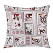 Pozostałe akcesoria świąteczne - Bellatex Mała poduszka Zimowy patchwork, 45x45 cm - miniaturka - grafika 1