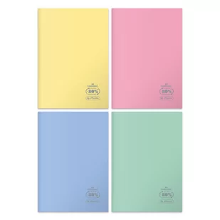 Zeszyt z okładką PP B5 60k HERLITZ Pastel Eco 80% - Zeszyty szkolne - miniaturka - grafika 1