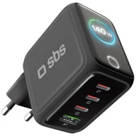 Ładowarki do telefonów - Ładowarka sieciowa SBS GAN 140W Czarny - miniaturka - grafika 1