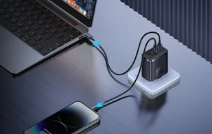 Ładowarka sieciowa Baseus OS-Cube Pro 2xUSB-C + USB, 65W (czarna) - Ładowarki do telefonów - miniaturka - grafika 11