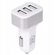 Ładowarki samochodowe - Ładowarka samochodowa uniwersalna 3 x USB 3,0A 2,0A 1A 5V - miniaturka - grafika 1