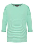 Koszulki i topy damskie - ELBSAND Koszulka "Veera" w kolorze miętowym - miniaturka - grafika 1