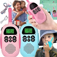 Zabawki interaktywne dla dzieci - Walkie Talkie dla Dzieci Krótkofalówki Zestaw 2 szt. Zasięg Duży Łoki Toki - miniaturka - grafika 1