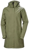 Kurtki damskie - Helly Hansen Damski długi płaszcz W Aden, zielony, XS - miniaturka - grafika 1