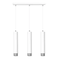 Lampy sufitowe - Lampa wisząca Kibo biała chromowana 3xGU10x10W wym: 100 x 45 x 8 cm metal Emibig - miniaturka - grafika 1