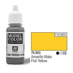 Vallejo Flat Yellow MC015 70953 - Akcesoria i części modelarskie - miniaturka - grafika 2