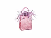 Balony i akcesoria - Obciążnik do balonów Mini torebka prezentowa różowa - 178 g - miniaturka - grafika 1
