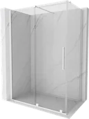Kabiny prysznicowe - Mexen Velar kabina prysznicowa rozsuwana 140x80 cm, transparent, biała - 871-140-080-01-20 - miniaturka - grafika 1