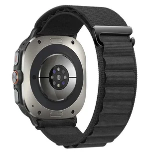 opaska pasek bransoleta NYLON PRO Samsung Galaxy Watch Ultra 47mm czarna - Akcesoria do smartwatchy - miniaturka - grafika 1