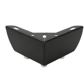 Zawiasy, okucia i inne akcesoria - Noga meblowa Narożna czarny mat wysokość 5,5 cm - miniaturka - grafika 1