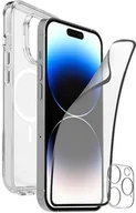 Etui i futerały do telefonów - Etui Puro + Folia Ochronna Ekranu + Folia Ochronna Obiektywu Aparatu do iPhone'a 15 PRO MAX - Przezroczyste standard - miniaturka - grafika 1