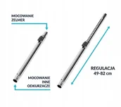 Akcesoria do odkurzaczy - 2x Rura teleskopowa do odkurzacza HILLMANN AORT01 od 49 do 82 cm - miniaturka - grafika 1