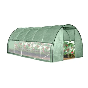Tunel Foliowy Szklarnia 3x8m PREMIUM 24m2 z Siatką na insekty Zielony - Szklarnie ogrodowe - miniaturka - grafika 1