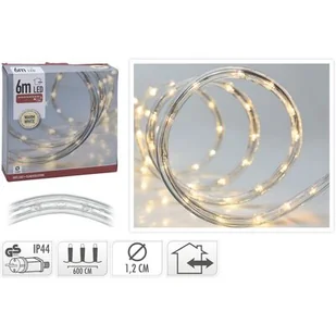 Wąż ozdobny LED 6 m ciepły biały - Oświetlenie świąteczne - miniaturka - grafika 1