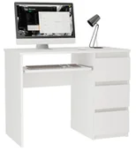 Biurka - Białe małe komputerowe biurko na kółkach L8-K94 - miniaturka - grafika 1