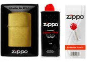 Trafika - ZESTAW ZIPPO ZAPALNICZKA BRASS BRUSHED+BEN.+KAM.* - miniaturka - grafika 1