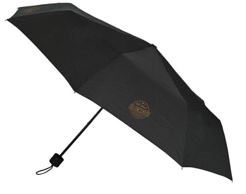BLACKFIT8 OLD SCHOOL składany parasol ręczny, 8 paneli, pręty metalowe, wygodny i wszechstronny, jakość i wytrzymałość, 24-56 cm, materiał poliester, Czarny/Szary, M, Casual