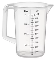 Akcesoria gastronomiczne - APS Dzbanek z polipropylenu z miarką 1 l | 30047 30047 - miniaturka - grafika 1