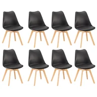Krzesła - Silla étkezőszék 8 db fekete színben - miniaturka - grafika 1