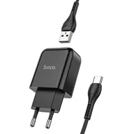 Kable USB - HOCO kabel Typ C do Typ C 3A 60W X89 1 m czarny - miniaturka - grafika 1