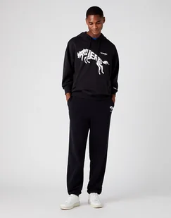 Wrangler 75Th Anni Hoodie Męska Bluza Kaptur Logo Nadruk Black Beauty W645Htz13-2Xl - Bluzy męskie - miniaturka - grafika 1