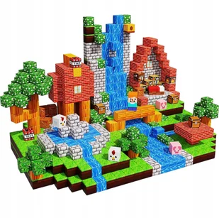 ZESTAW 200 KLOCKÓW MAGNETYCZNYCH KLOCKI SZEŚCIANY KONSTRUKCYJNE + 2 LUDZIKI - Klocki ZESTAW 200 KLOCKÓW MAGNETYCZNYCH KLOCKI SZEŚCIANY KONSTRUKCYJNE + 2 LUDZIKI - Klocki - miniaturka - grafika 1