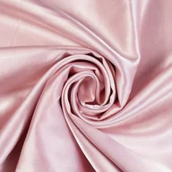 Pasmanteria - Tkanina ubraniowa dwustronna satyna / tafta - brudny róż 4 - miniaturka - grafika 1