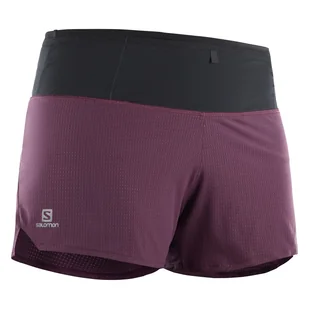 Damskie Spodenki SALOMON SENSE SHORT W WINETASTING LC1274100 – Fioletowy - Spodenki damskie - miniaturka - grafika 1