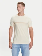 Koszulki męskie - BOSS T-Shirt 50517970 Beżowy Slim Fit - miniaturka - grafika 1