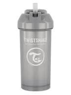 Butelki dla niemowląt - Twistshake Butelka w kolorze szarym do nauki picia - 360 ml - miniaturka - grafika 1