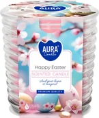 Świece - Świeca zapachowa w szkle BISPOL Aura 28H WIELKANOC - miniaturka - grafika 1