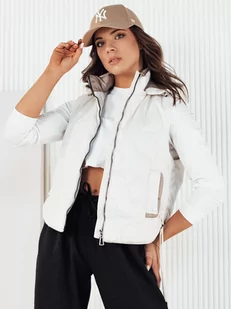 Kamizelka damska pikowana TREOS biała Dstreet TY4219-L - Kamizelki damskie - miniaturka - grafika 1