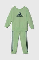 Dresy i komplety dla chłopców - adidas dres dziecięcy kolor zielony - miniaturka - grafika 1