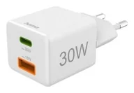 Ładowarki do telefonów - Hama mini 30W PD/QC biała - miniaturka - grafika 1