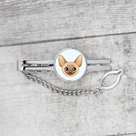 Spinki do mankietów i krawatów - Kot Devon rex Spinka do krawata Męska biżuteria - miniaturka - grafika 1